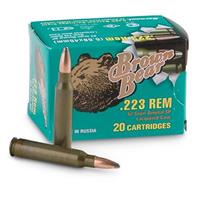 Brown Bear, .223 Remington, SP, 62 Grain, 20 Rounds