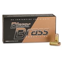 CCI Blazer Brass, .40 S&W, 180 Grain, FMJ-FN, 50 Rounds