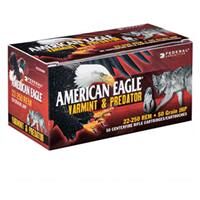 Federal American Eagle Varmint & Predator, .22-250 Remington, JHP, 50 Grain, 50 Rounds