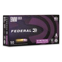 Federal Syntech Training Match, 9mm, TSJ, 147 Grain, 50 Rounds