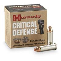 Hornady Critical Defense, .38 Special, FTX, 110 Grain, 25 Rounds