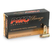 PMC Bronze, 9mm, FMJ, 115 Grain, 50 Rounds
