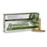 Remington UMC Rifle, .223 Remington, MC FMJ, 55 Grain, 20 Rounds