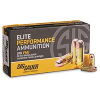 SIG SAUER Elite Performance, .380 ACP, FMJ, 100 Grain, 50 Rounds