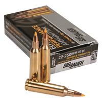 SIG SAUER Elite Varmint & Predator, .22-250 Remington,THP, 40 Grain, 20 Rounds