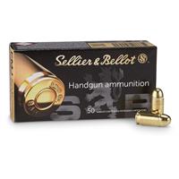 Sellier & Bellot, .380 ACP, FMJ, 92 Grain, 500 Rounds