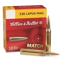 Sellier & Bellot Match, .338 Lapua Magnum, BTHP, 250 Grain, 10 Rounds