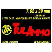 Tulammo, 7.62x39, HP, 122 Grain, 240 Rounds