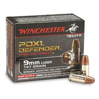 Winchester PDX1 Defender, 9mm, BJHP, 147 Grain, 20 Rounds