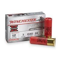 Winchester Super-X Buckshot, 12 Gauge, 3" Shell, 1 Buck, 24 Pellets, 5 Rounds