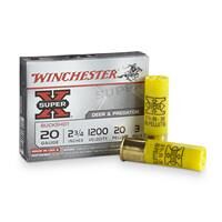 Winchester Super-X Buckshot with Buffered Shot, 20 Gauge, 2-3/4", #3 Buck, 20 Pellets, 5 Rounds