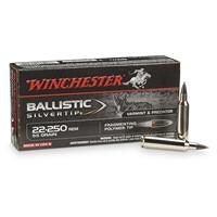 Winchester Supreme Ballistic Silvertip, .22-250 Remington, BST, 55 Grain, 20 Rounds