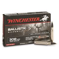 Winchester Supreme Ballistic Silvertip, .308 Winchester, BST, 168 Grain, 20 Rounds