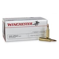 Winchester White Box, .22-250 Remington, JHP, 45 Grain, 40 Rounds
