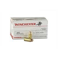 Winchester White Box, .45 ACP, FMJ, 230 Grain, 100 Rounds