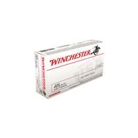 Winchester White Box, .45 ACP, FMJ, 230 Grain, 500 Rounds