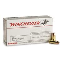 Winchester White Box, 9mm, JHP, 115 Grain, 50 Rounds