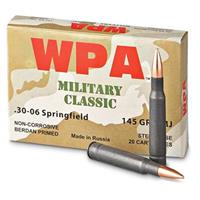 Wolf, .30-06, FMJ, 145 Grain, 100 Rounds