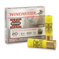 Winchester Super-X, 20 Gauge, 2 3/4", 3/4 oz., Rifle Slugs, 5 Rounds