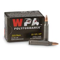 Wolf WPA Polyformance, .223 Remington, 55 Grain, HP, 240 Rounds