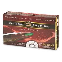 Federal Premium, .308 Winchester, Trophy Copper BT, 165 Grain, 20 Rounds