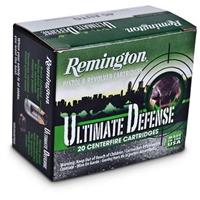 Remington Ultimate Defense, 9mm, BJHP, 124 Grain, 20 Rounds