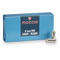 Fiocchi 8mm Blank Ammo, 50 Rounds