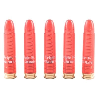  Triple  K  Deluxe Snap Caps Dummy Rounds 30 M1 Carbine 5 