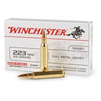 Winchester USA, .223 Remington, 55 Grain, FMJ, 20 Rounds
