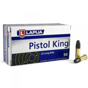 Lapua Pistol King Rimfire Ammunition .22 LR 40 gr LRN 886 fps 50/ct