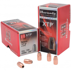 HORNADY XTP 9mm 147 GR 100 Per Box (35580)