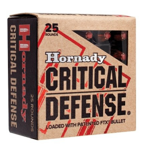Hornady Critical Defense Handgun Ammo .380 ACP 90 gr FTX 1000 fps 25/box