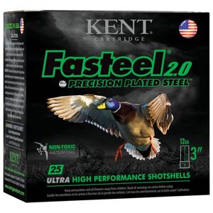 Kent Fasteel 2.0 Precision Plated Steel Shotgun Shells - 12 Gauge - 3 - 3' - 250 Rounds