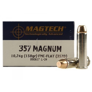 MagTech Handgun Ammunition .357 Mag 158 gr FMJ 1235 fps 50/box