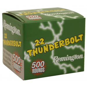 Remington .22 Thunderbolt Rimfire Ammunition .22 LR 40 gr RN 500/box