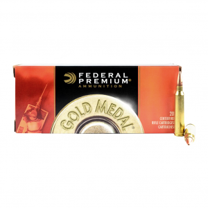 FEDERAL Gold Medal 223 Rem. 77 Grain Sierra MatchKing BTHP Ammo, 20 Round Box (GM223M3)
