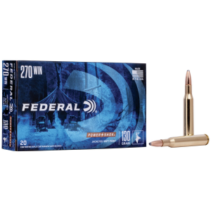 Federal Power-Shok Rifle Ammunition .270 Win 130 gr RNSP 3060 fps - 20/box