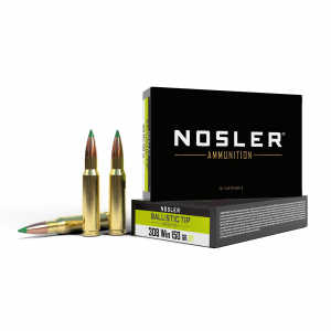 Nosler Ballistic Tip Rifle Ammunition .308 Win 150 gr BT 20/ct