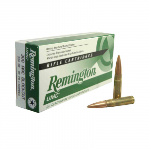 Remington UMC Rifle Ammunition .300 AAC Blackout 220 gr OTM 1050 fps 20/Box