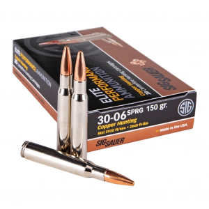 SIG SAUER Elite Copper Hunting 30-06 Springfield 150Gr 20/Box Ammo (E3006H1-20)
