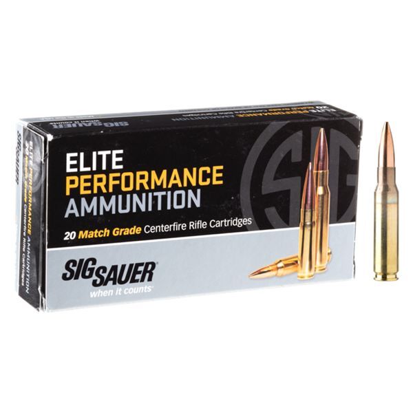 Sig Sauer Elite Performance Match Grade Centerfire Rifle Ammo - .300 AAC Blackout - 125 Grain - 20 Rounds
