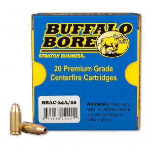BUFFALO BORE AMMUNITION 9mm Luger +P+ 115Gr JHP 20rd Box Handgun Ammo (24A/20)