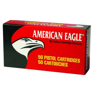 FEDERAL American Eagle 40 S&W 155 Grain FMJ Ammo, 50 Round Box (AE40R2)