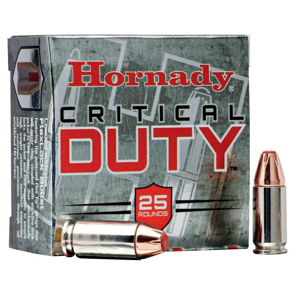 Hornady Critical DUTY Tactical Handgun Ammo - 9mm - 135 Grain