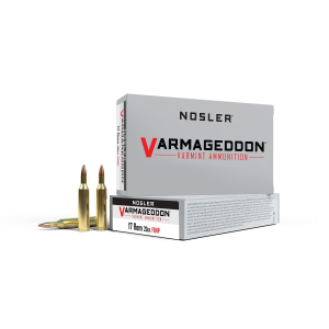 Nosler Varmegeddon Rifle Ammunition .17 Rem 20 gr FBHP 3550 fps - 20/box