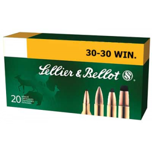 SELLIER & BELLOT 30-30 Win. 150 Grain SP Ammo, 20 Round Box (SB3030A)