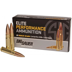 Sig Sauer Elite Subsonic Performance Match Rifle Ammunition .300 AAC Blackout 220 gr OTM 1000 fps 20/ct