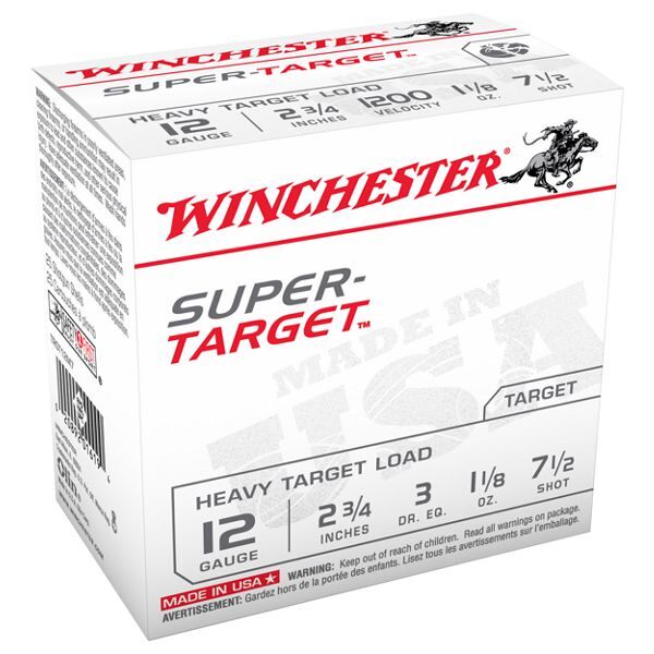 Winchester Super-Target Target Load Shotshells - 20 gauge - 7.5 Shot - 25 Rounds
