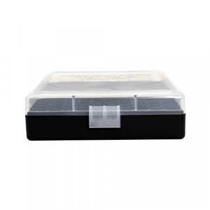 Berry's Mfg #001 Clear Top/ Black Ammo Box - 380 ACP/ 9mm Luger 100/ct