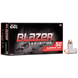 CCI Blazer Aluminum Handgun Ammunition .45 ACP 230 gr FMJ 845 fps 50/ct